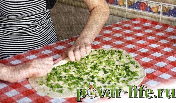 Катлама: рецепт с зелёным луком