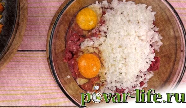 Рецепт тефтелей с рисом и подливкой