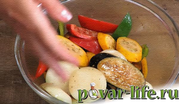 Овощи-гриль на сковороде дома