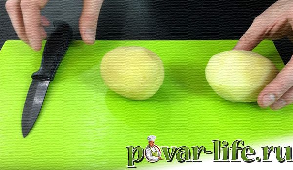 Запечённый фаршированный картофель